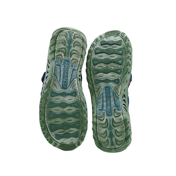 Skechers Womens Navy Blue Reggae Zig Swag Multicolor Strap Flip Flop Sandal Sz 7 - Picture 7 of 11